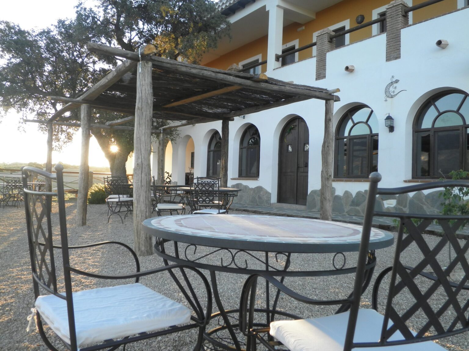 La terraza de El Geco Verde al atardecer